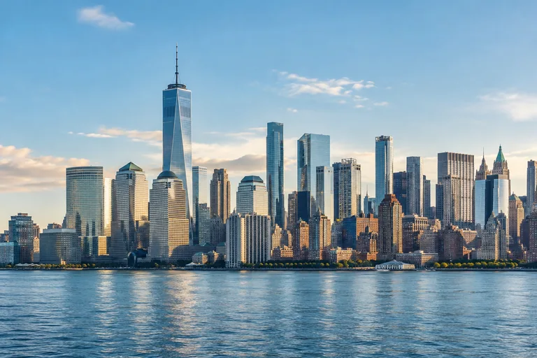 Illustrative view of the Lower Manhattan skyline